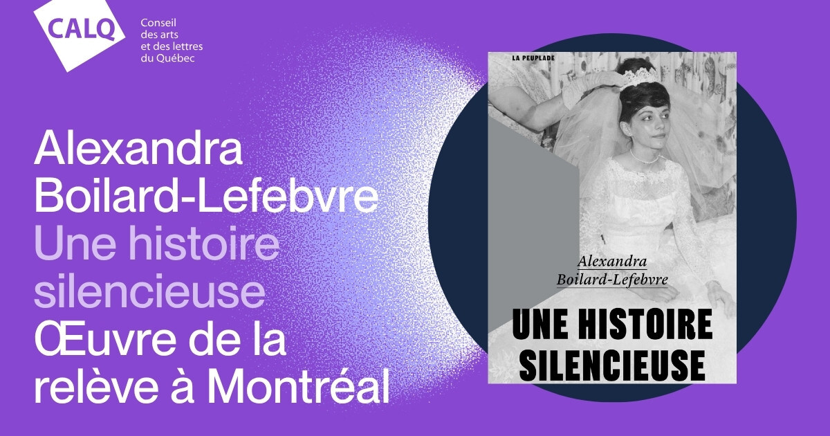 Alexandra Boilard-Lefebvre primée pour un premier roman remarqué