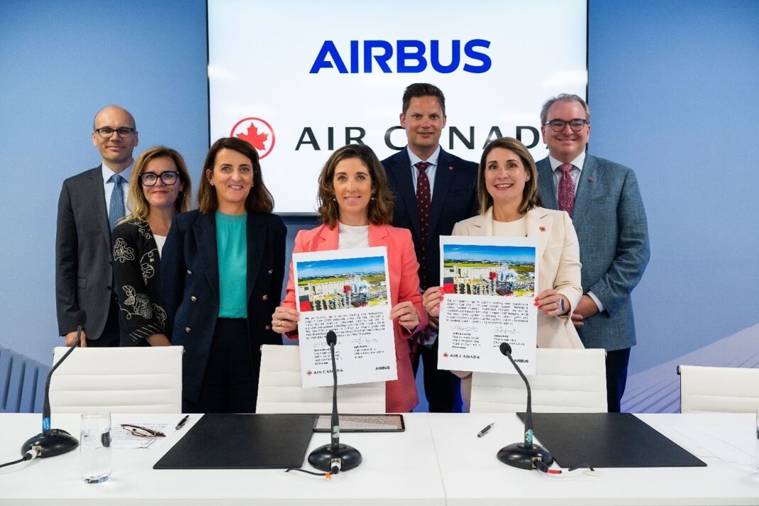 Air Canada et Airbus investissent pour accélérer le carburant d’aviation durable au Canada Air Canada et Airbus investissent pour accélérer le carburant d’aviation durable au Canada