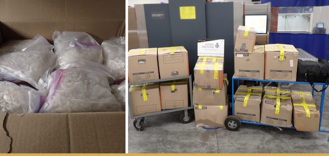 L’ASFC intercepte 380 kg de méthamphétamine et de cocaïne à la frontière albertaine L’ASFC intercepte 380 kg de méthamphétamine et de cocaïne à la frontière albertaine